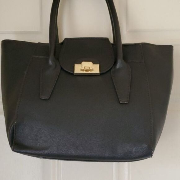 Charming Charlie Bag Shoulder Tote Handbag Black Vegan Leather WOMEN'S WOMAN'S - Picture 8 of 14